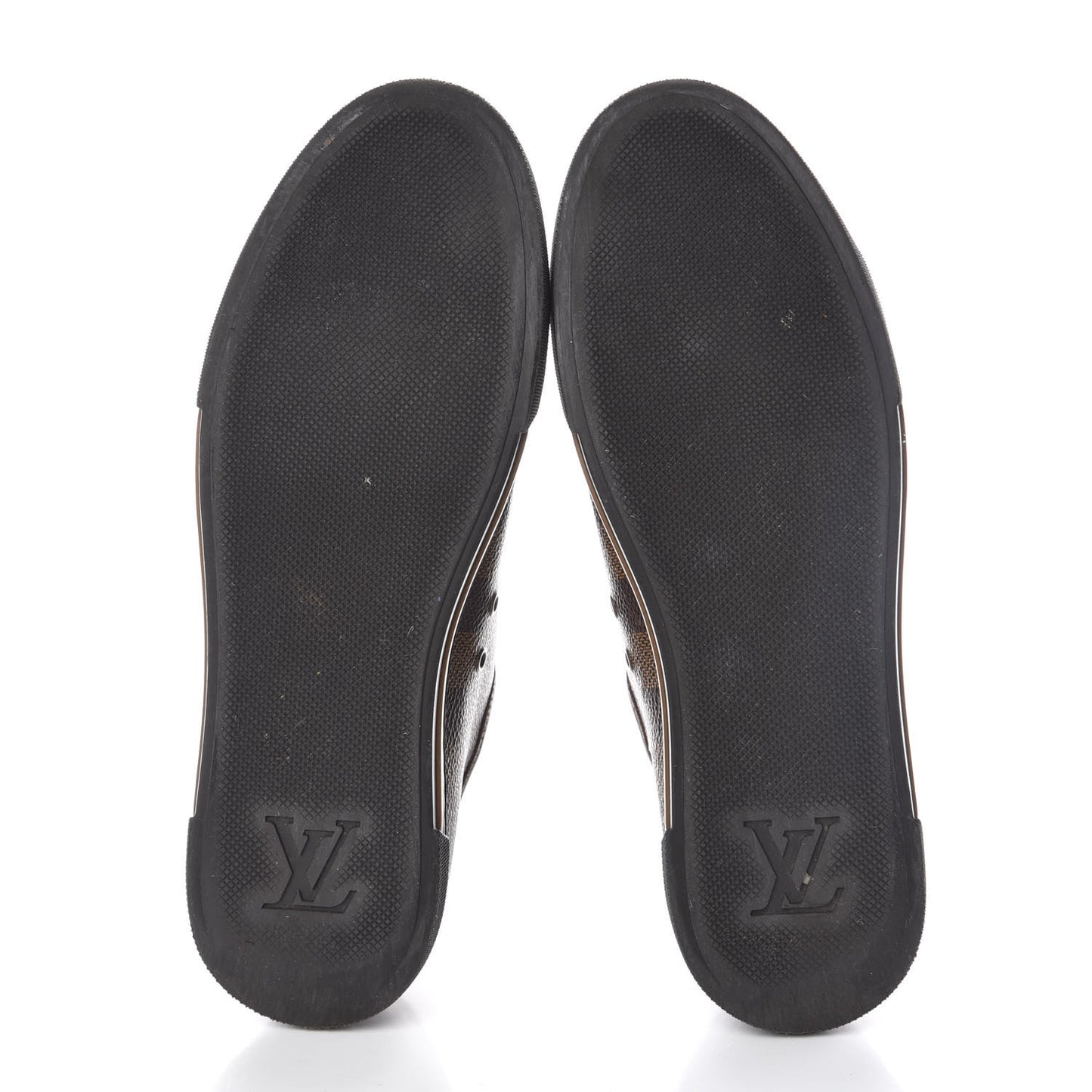 Calfskin Damier Ebene Punchy Sneakers 37.5