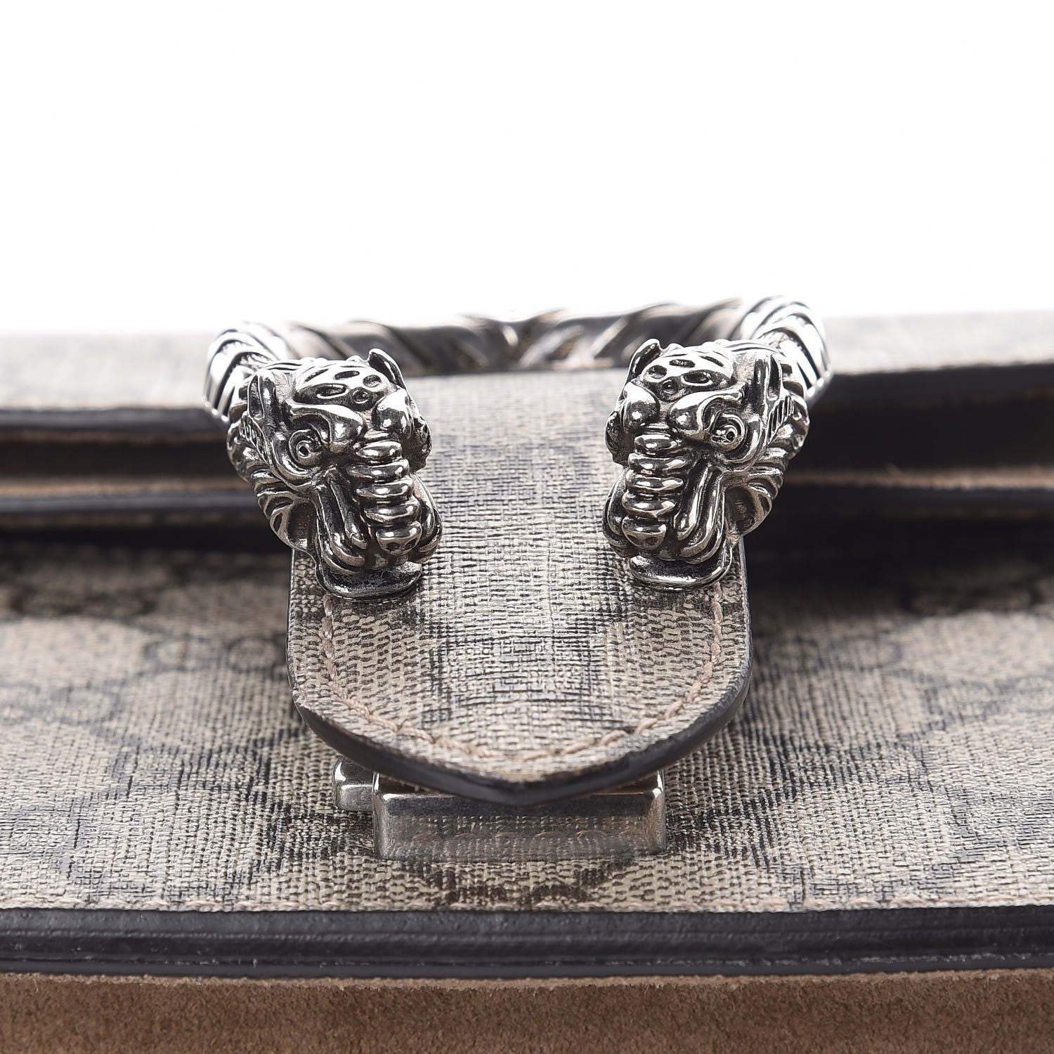 Gucci GG Supreme Monogram Small Dionysus Shoulder Bag Taupe 6 of 8