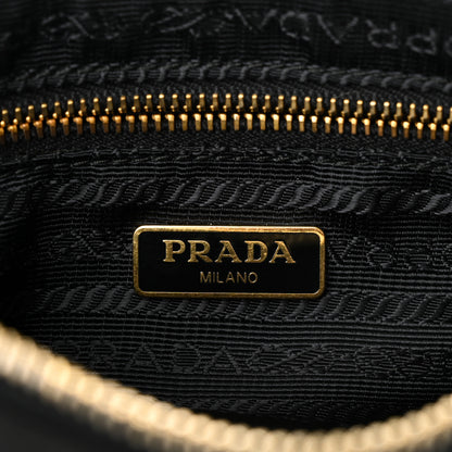 Prada Tessuto Nylon Saffiano Wristlet Black 6 of 9