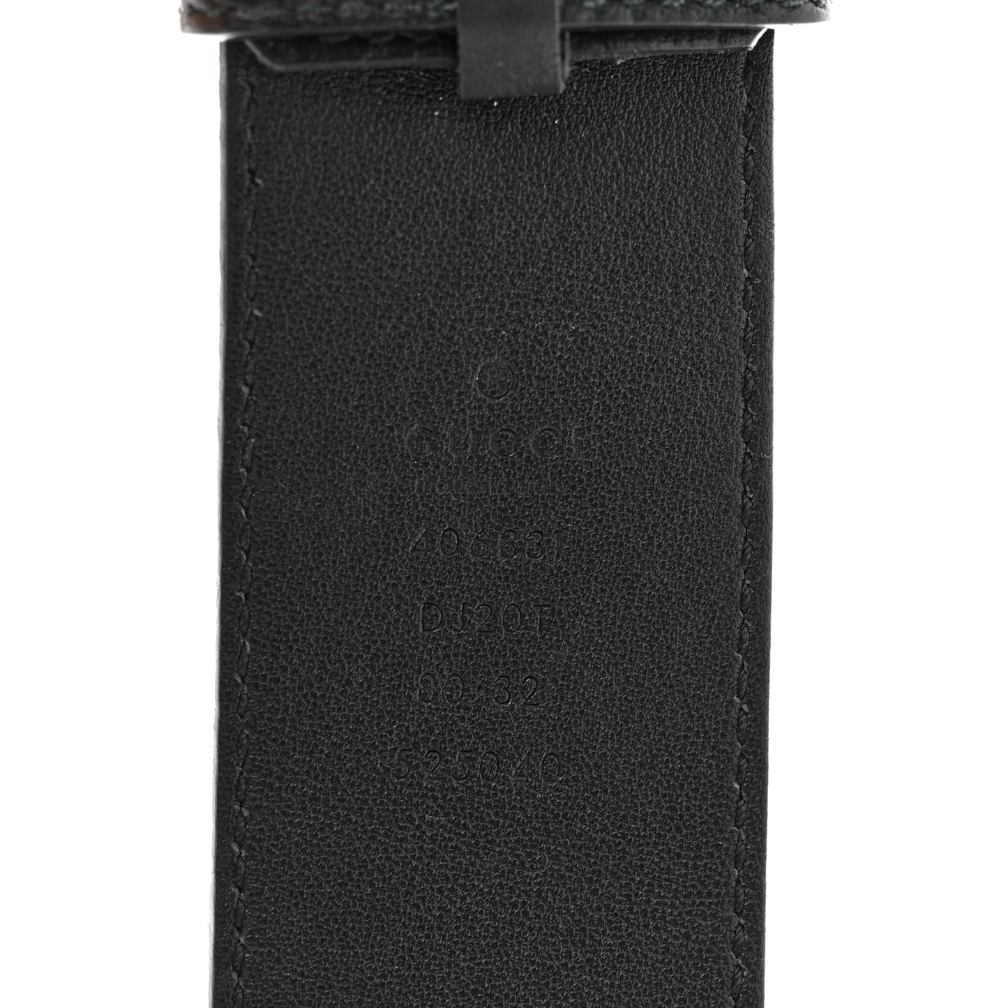 Textured Calfskin Double G 40mm Belt 80 32 Black