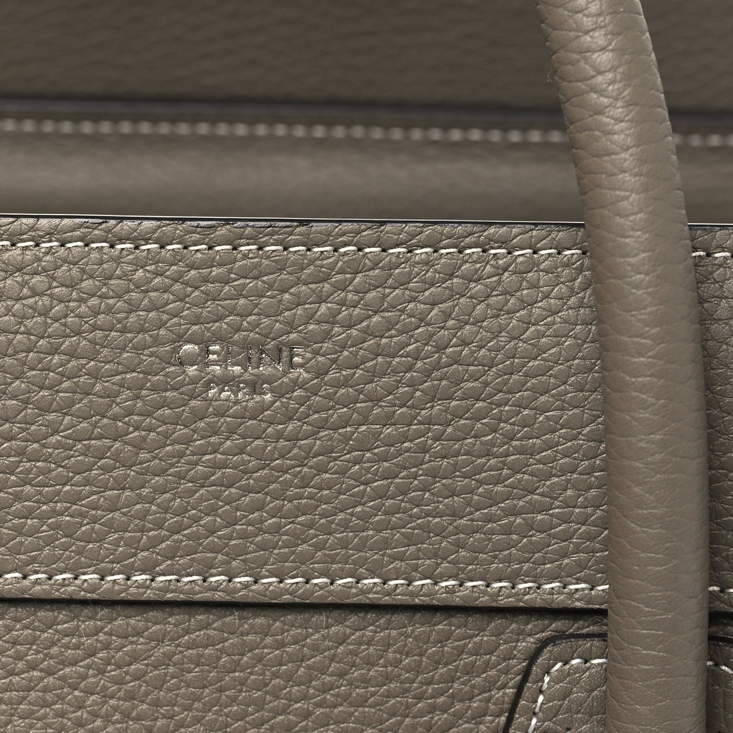 Drummed Calfskin Micro Luggage Souris