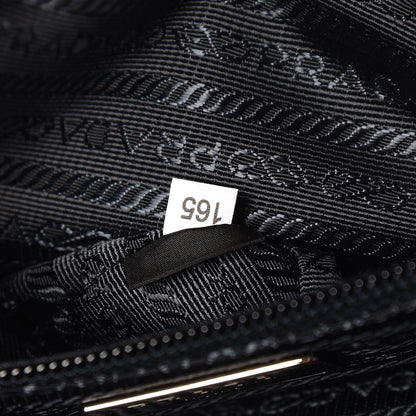Prada Tessuto Nylon Saffiano Duffel Bag Blue 8 of 8