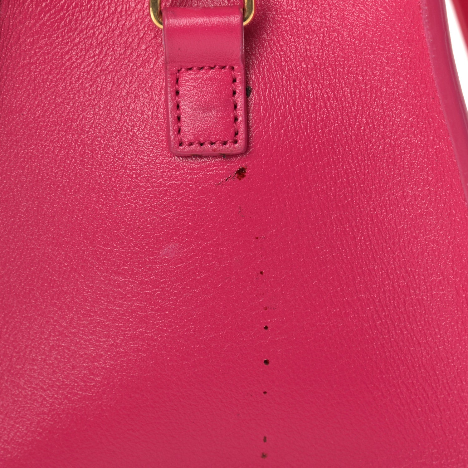 Saint Laurent Calfskin Small Monogram Cabas Fuchsia 16 of 16