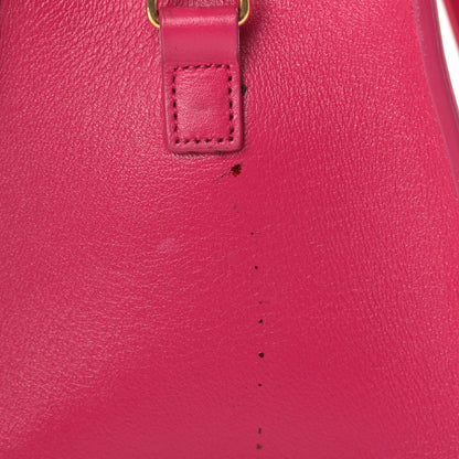 Saint Laurent Calfskin Small Monogram Cabas Fuchsia 16 of 16