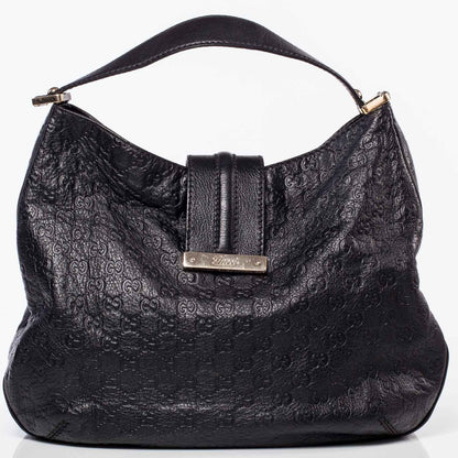 Gucci Guccissima New Ladies Web Hobo Black 1 of 9