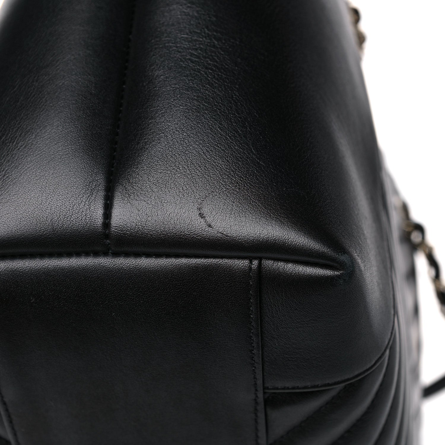 Chanel Calfskin Quilted Large Daily Shopping Bag Black 16 of 17
