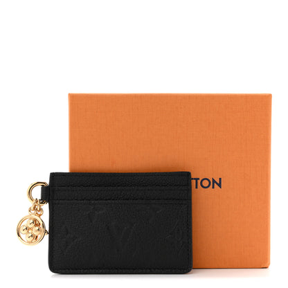 Louis Vuitton Empreinte Monogram LV Charms Card Holder Black 7 of 7
