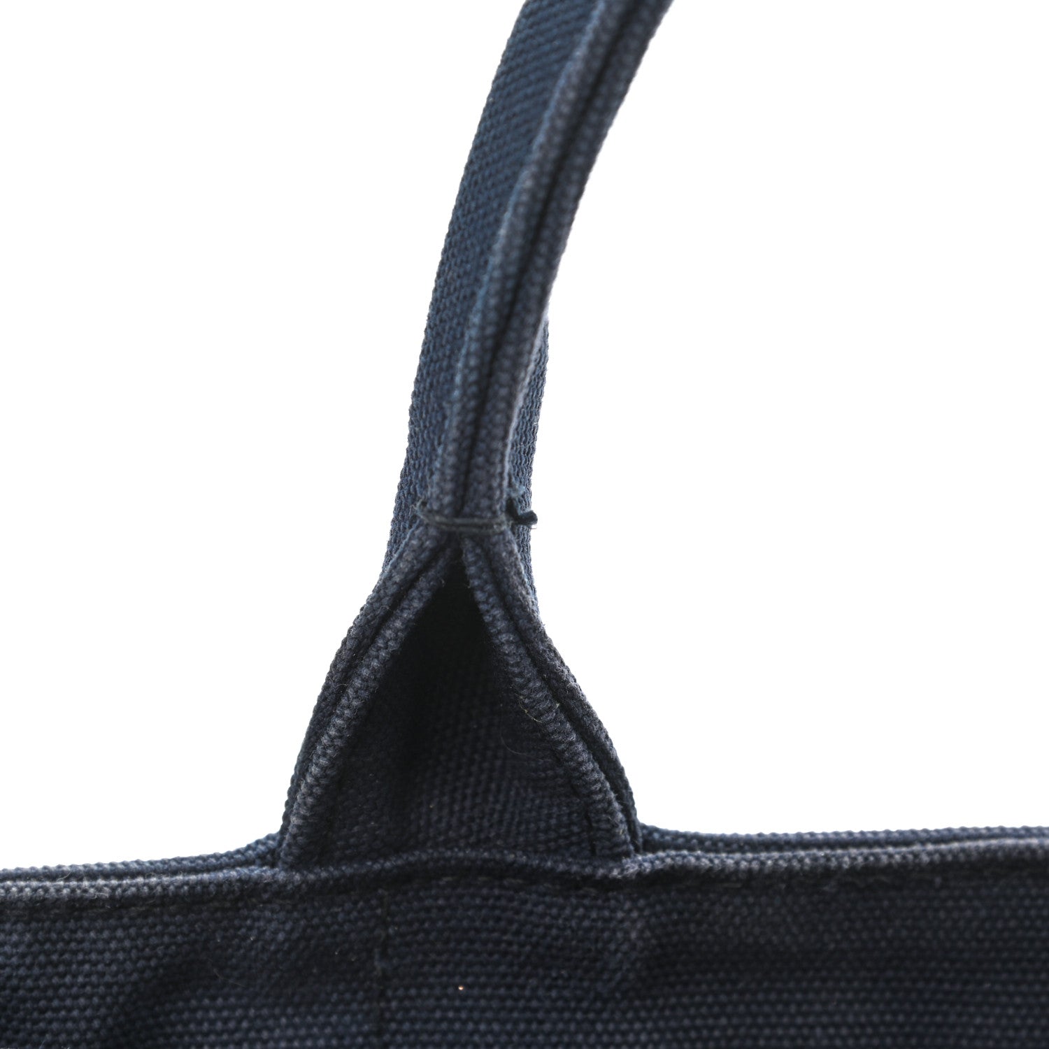 Prada Canvas Canapa Hawaii Small Tote Navy Multicolor 13 of 13