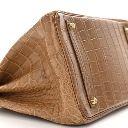 Hermes Matte Alligator Birkin 35 Alezan 9 of 16