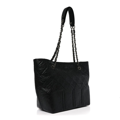 Chanel Aged Calfskin Small Shopping in Moscow Tote Black 3 of 10