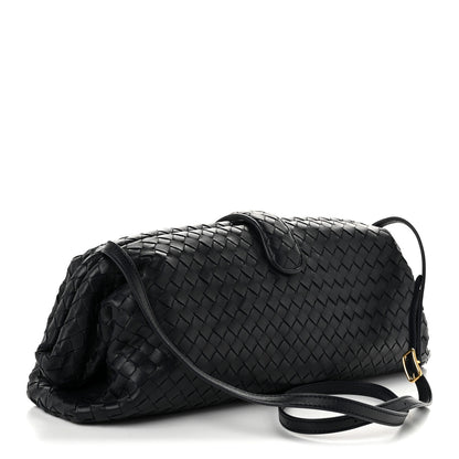 Bottega Veneta Nappa Intrecciato Maxi The Lauren 1980 Clutch Midnight 4 of 11