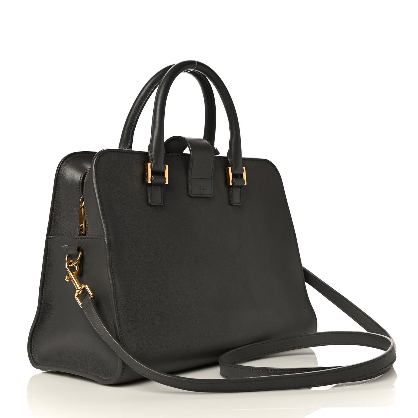 Calfskin Monogram Small Cabas Black