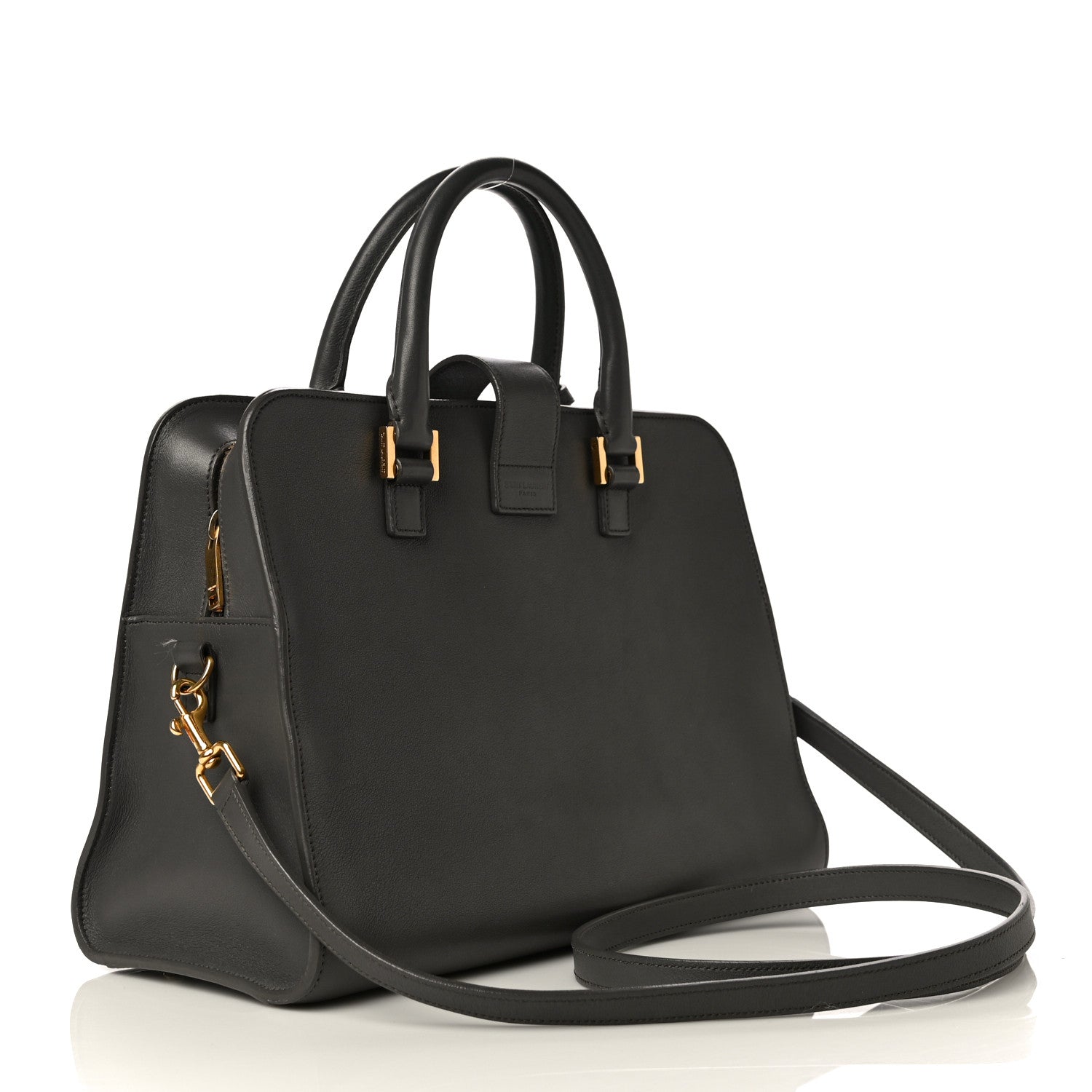 Saint Laurent Calfskin Monogram Small Cabas Black 2 of 11