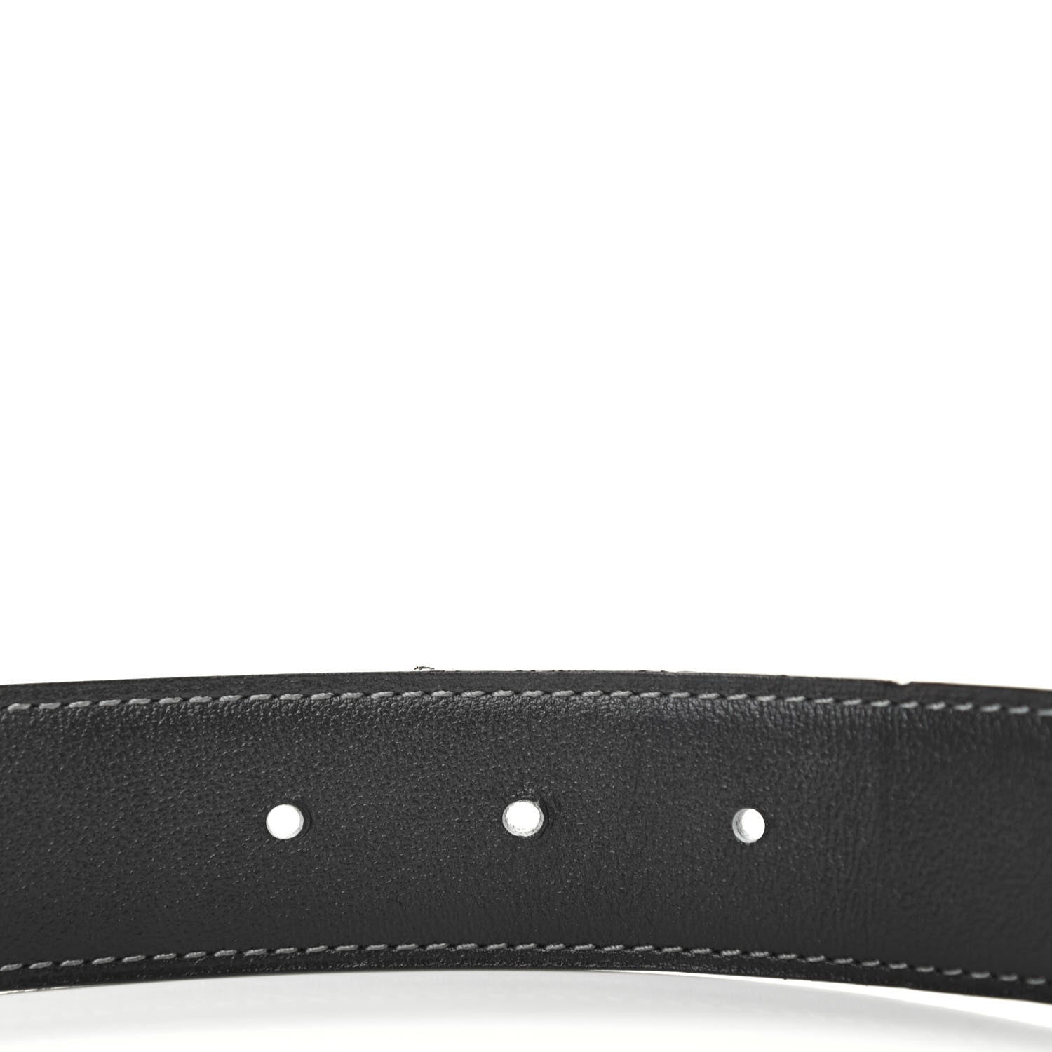 Hermes 135 Togo 32mm Guilloche H Belt 90 Ciel Graphite 3 of 9