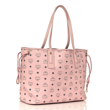 MCM Visetos Medium Liz Reversible Shopper Tote Soft Pink 4 of 19