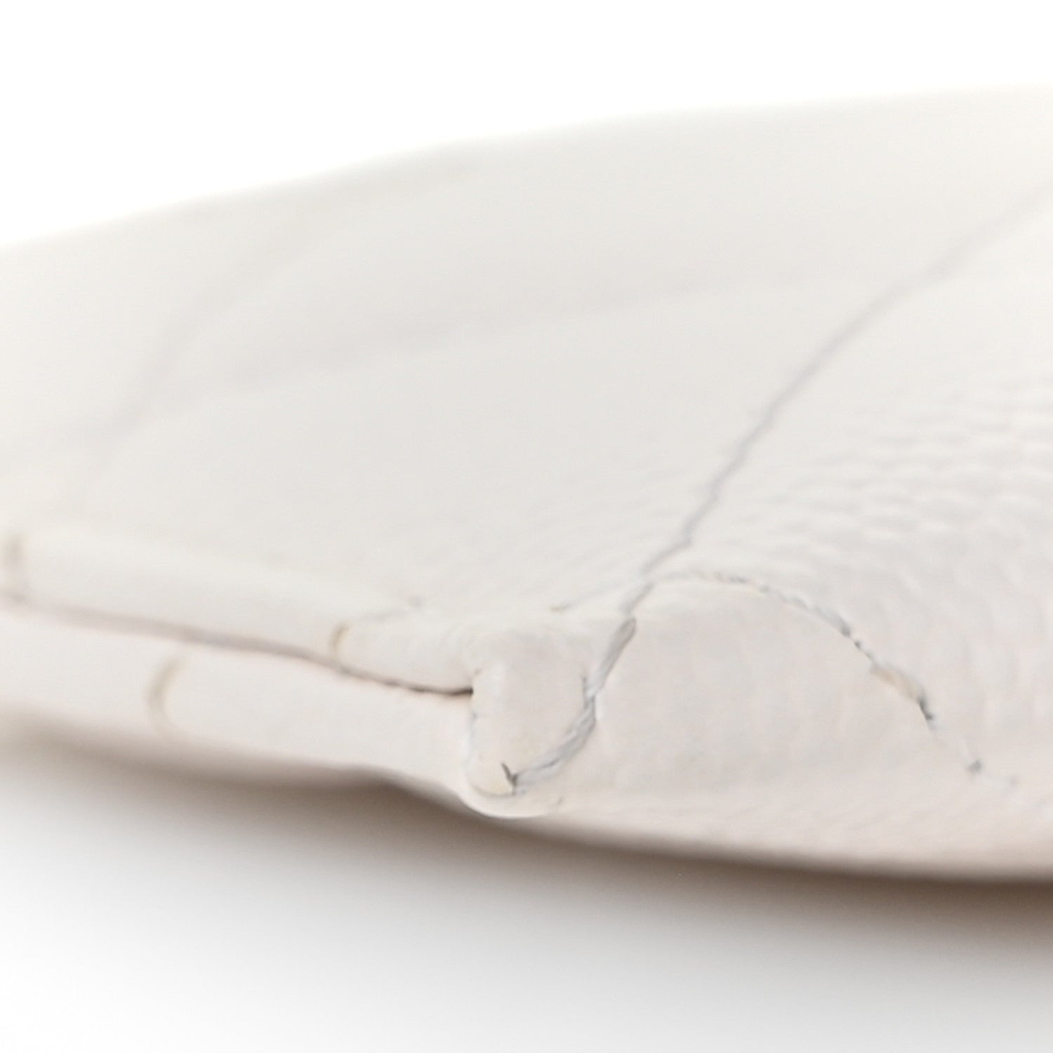 Chanel Caviar Quilted Card Holder White 9 of 10