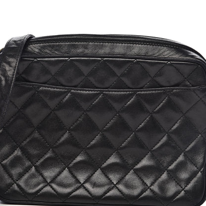 Chanel Lambskin Quilted CC Tassel Camera Case Black 15 of 15