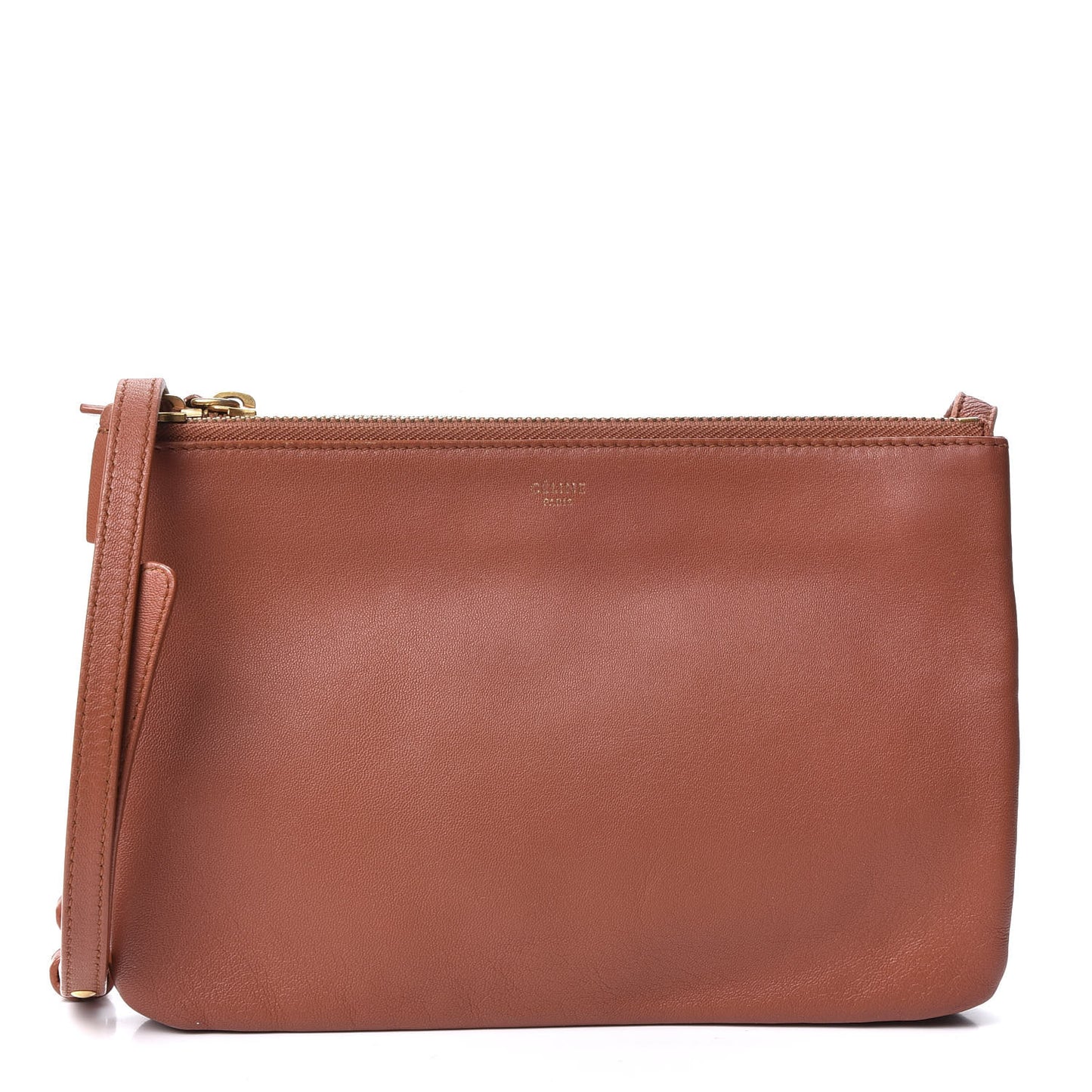 Smooth Lambskin Small Trio Crossbody Bag Sienna