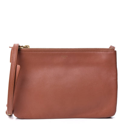 Celine Smooth Lambskin Small Trio Crossbody Bag Sienna 1 of 9