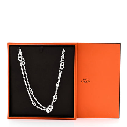 Hermes Sterling Silver Farandole Necklace 160 6 of 6