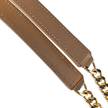 Saint Laurent Grain De Poudre Textured Mixed Matelasse Triquilt Large Monogram Satchel Cork 14 of 14