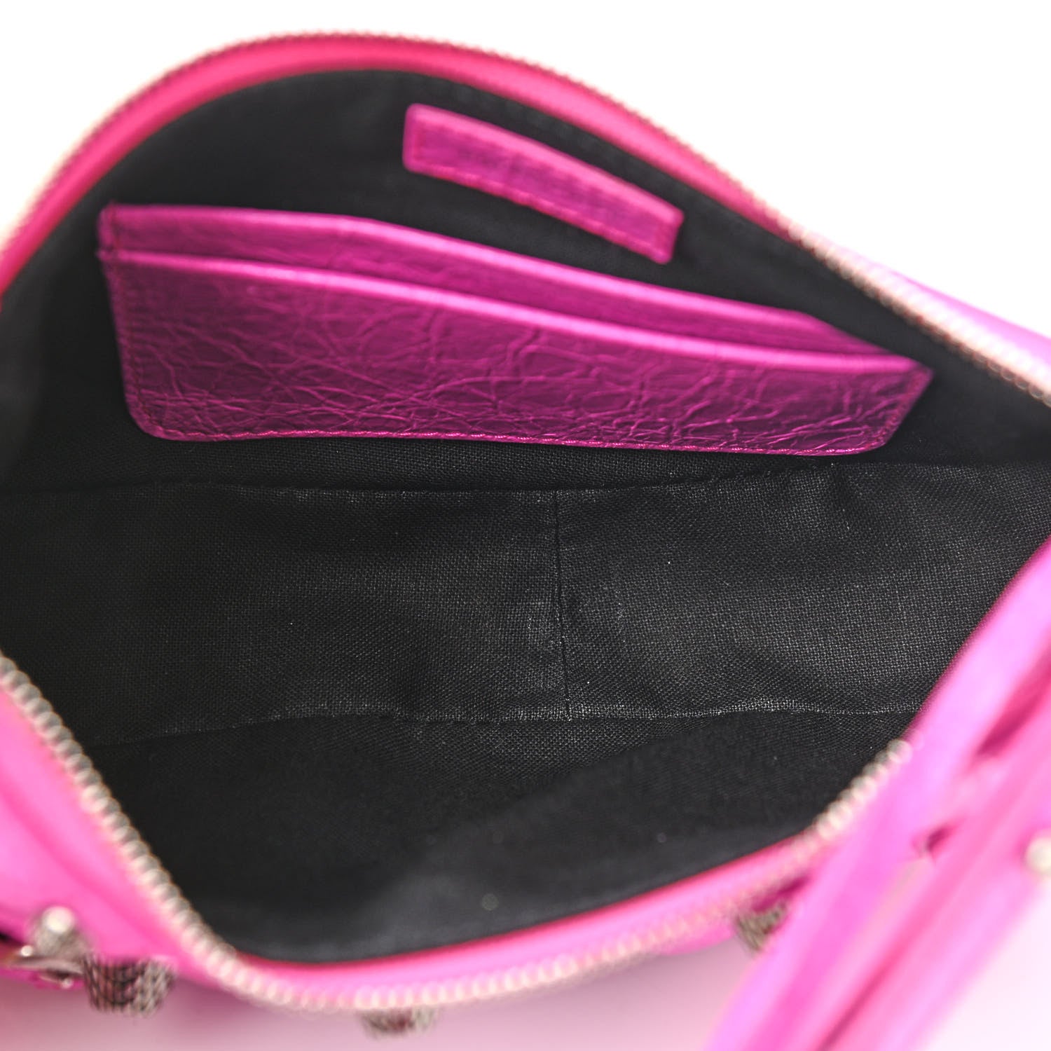 Balenciaga Agneau Arena Le Cagole Mini Purse With Chain Lipstick Pink 5 of 11