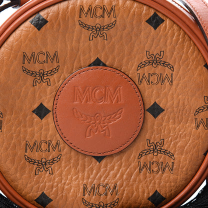 MCM Visetos Small Tambourine Crossbody Cognac Black 8 of 8