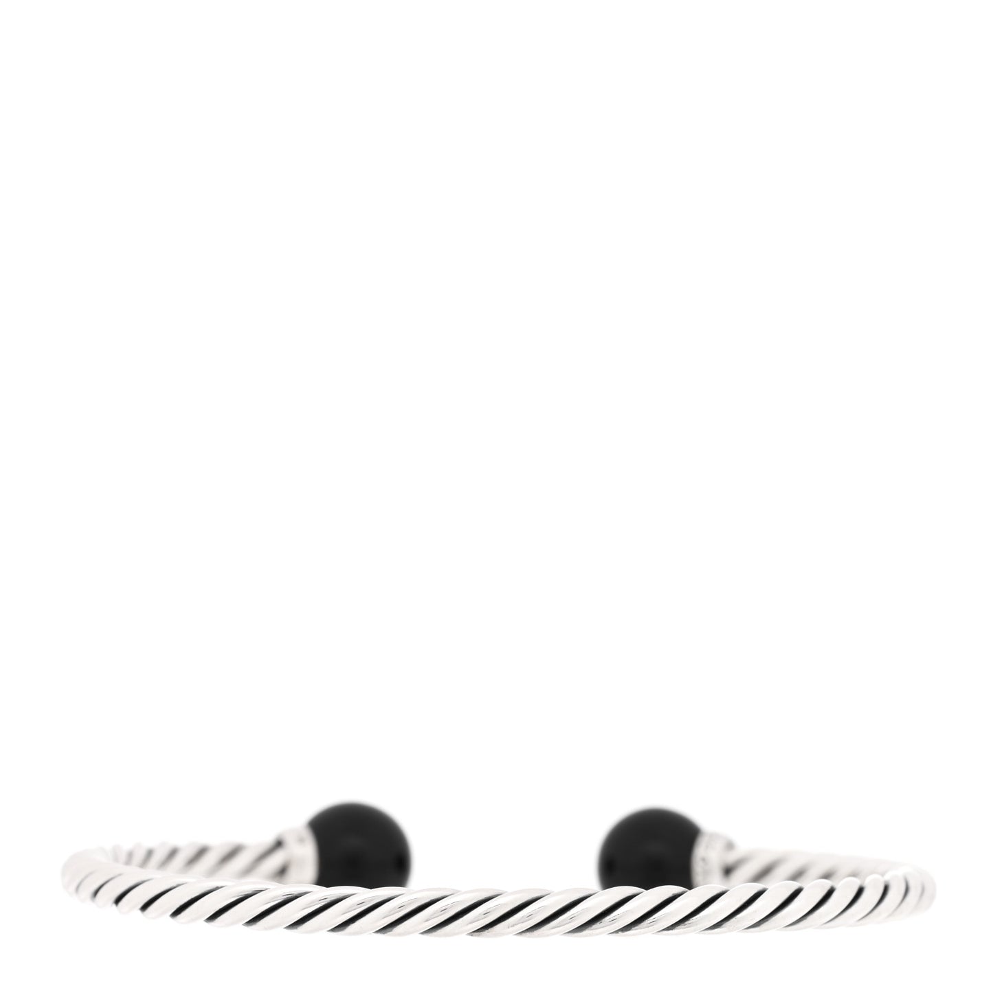 Sterling Silver Diamond Onyx 9mm Solari Bracelet