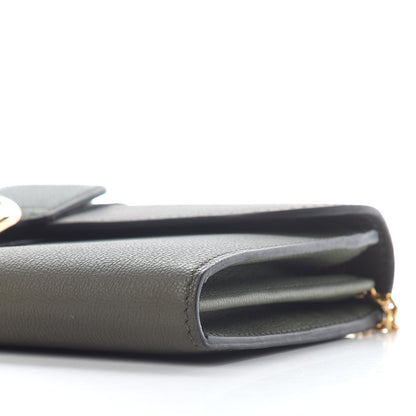 Delvaux Brillant Wallet on Chain Kaki 7 of 8