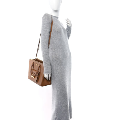 Prada Saffiano Lux Galleria Front Pocket Tote Caramel 2 of 9