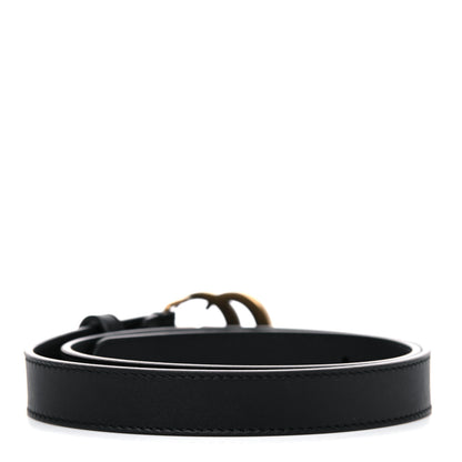 Gucci Calfskin Double G 20mm Belt 65 26 Black 2 of 5