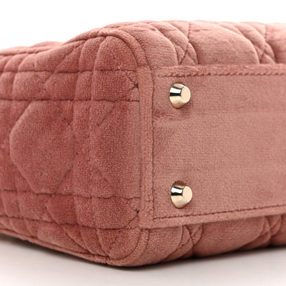 Christian Dior Velvet Mini Lady Dior Pink 9 of 10