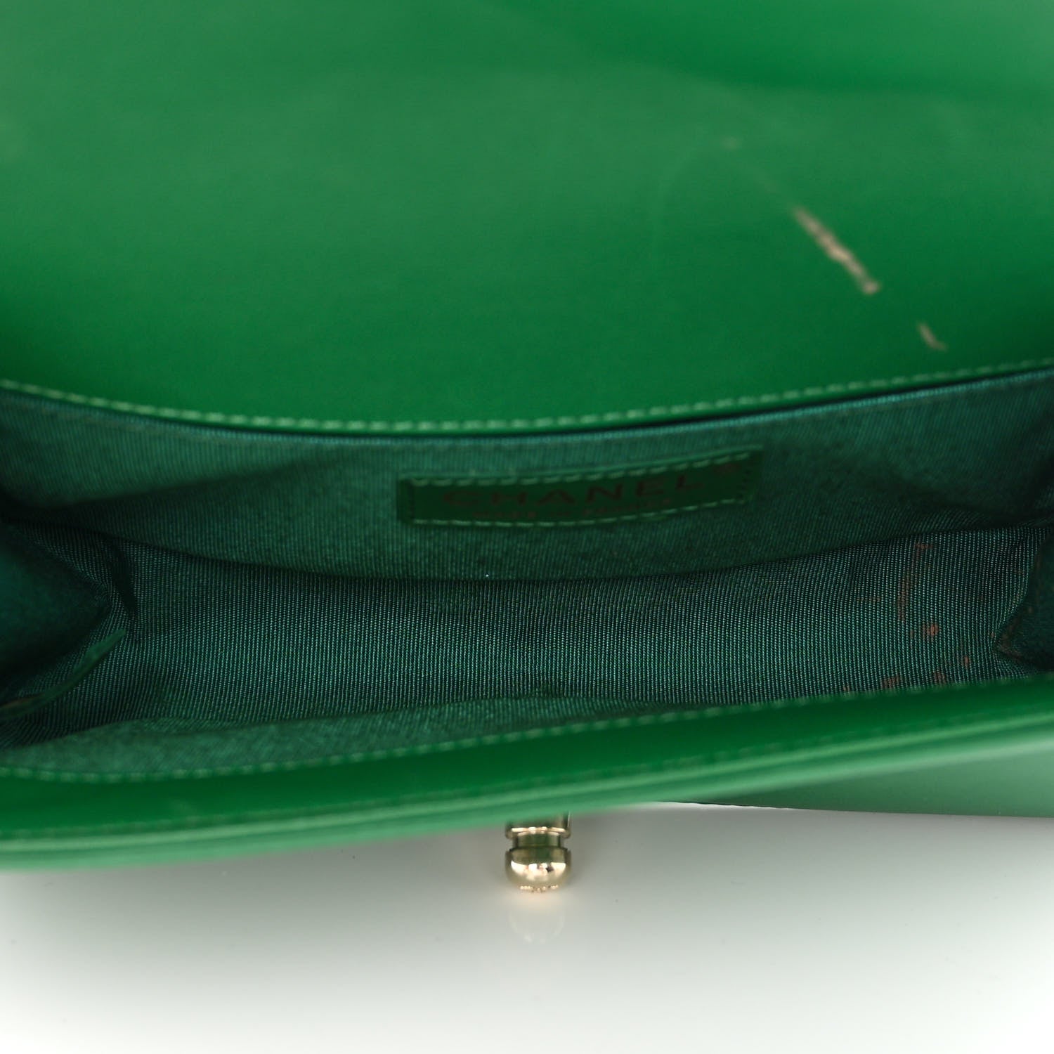 Chanel Lambskin Quilted Small Boy Flap Green 7 of 14