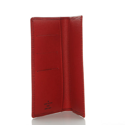 Louis Vuitton Epi Checkbook Cover Castillan Red 5 of 6