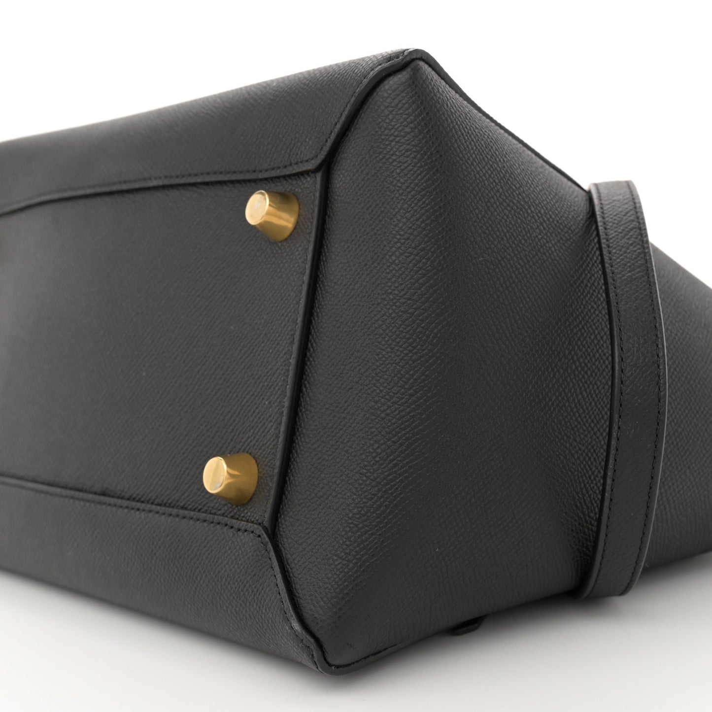 Grained Calfskin Mini Belt Bag Black