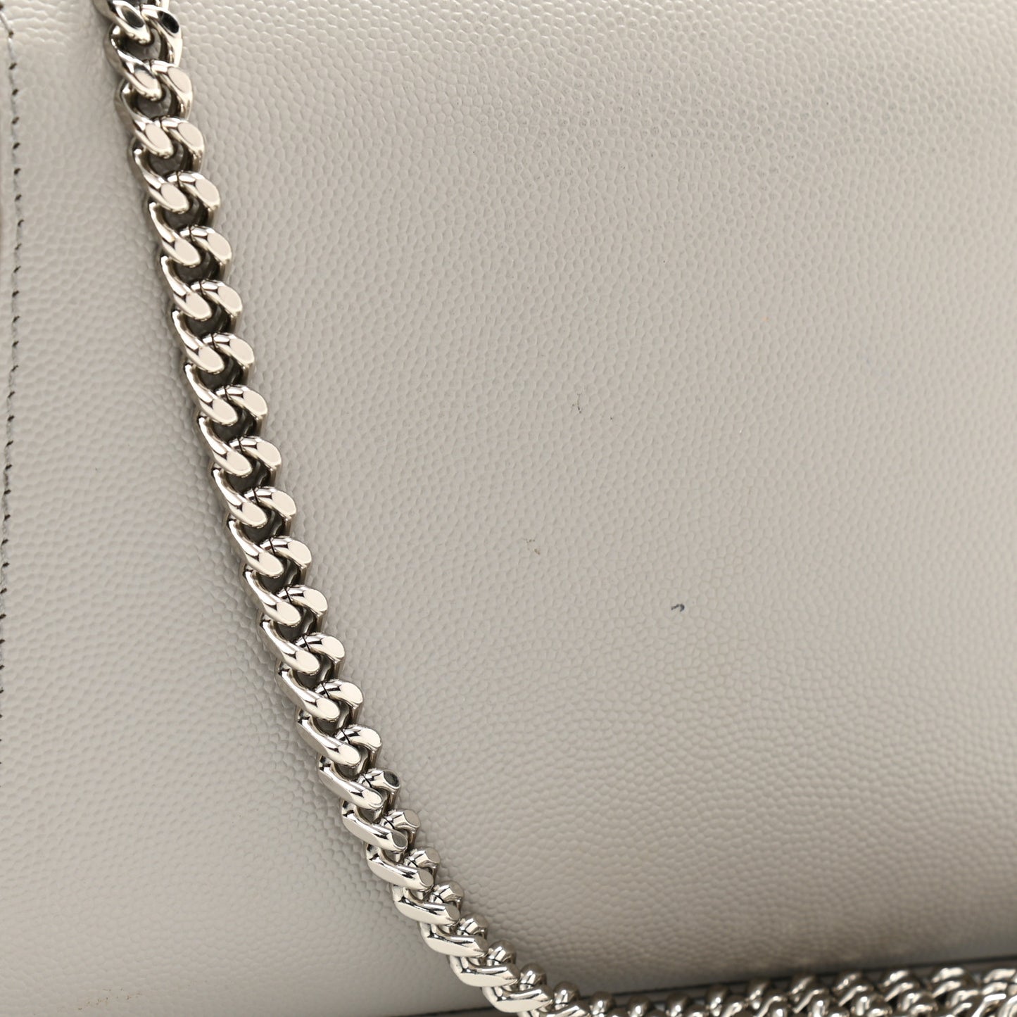 Grain De Poudre Small Monogram Kate Satchel Blanc Vintage