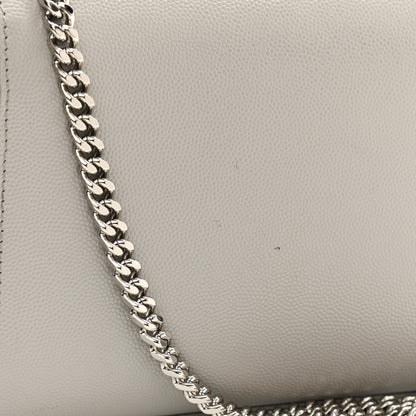 Saint Laurent Grain De Poudre Small Monogram Kate Satchel Blanc Vintage 10 of 12