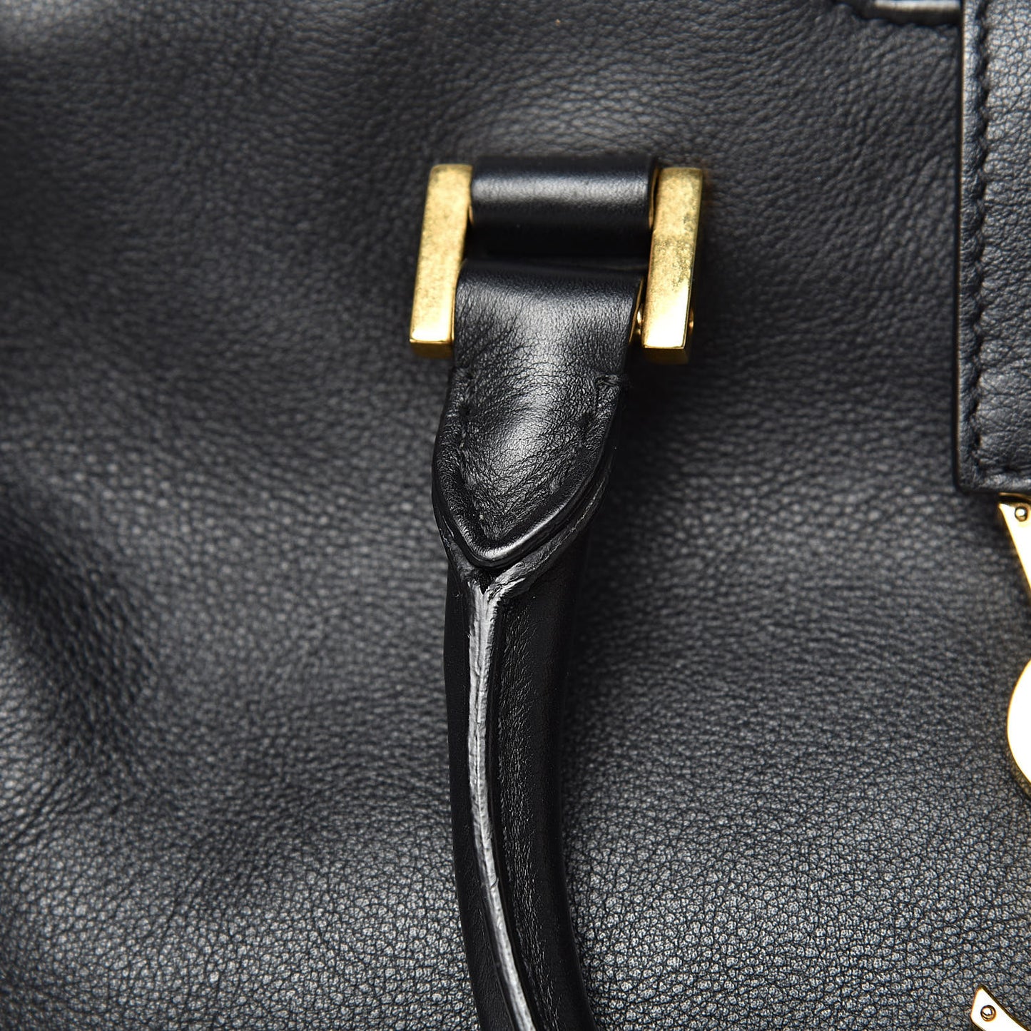 Calfskin Small Monogram Cabas Black