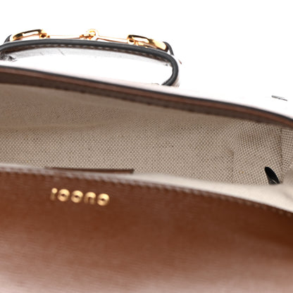 Gucci GG Supreme Monogram Web Mini Horsebit 1955 Shoulder Bag Beige Brown Sugar 5 of 10