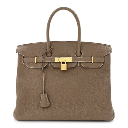 Hermes Togo Birkin 35 Etoupe 1 of 10