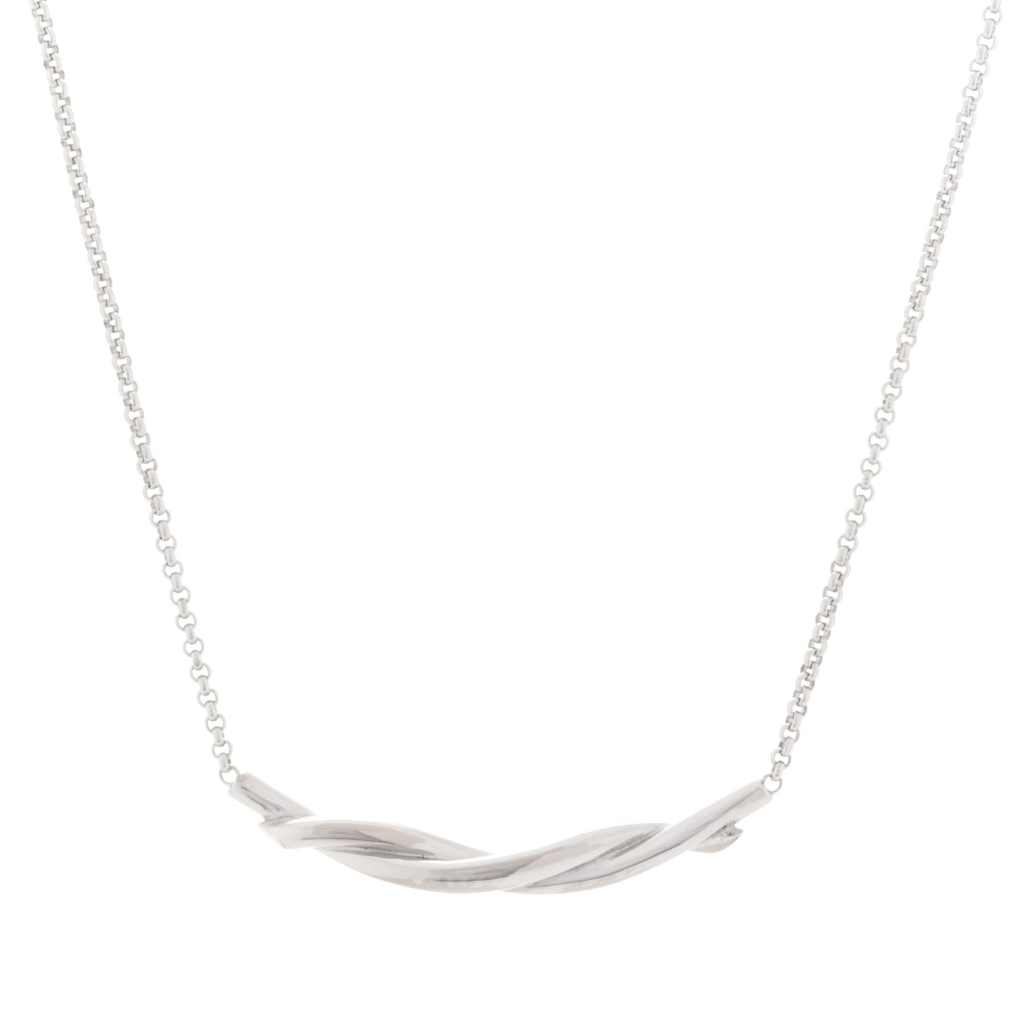 18K White Gold Entrelacés Necklace