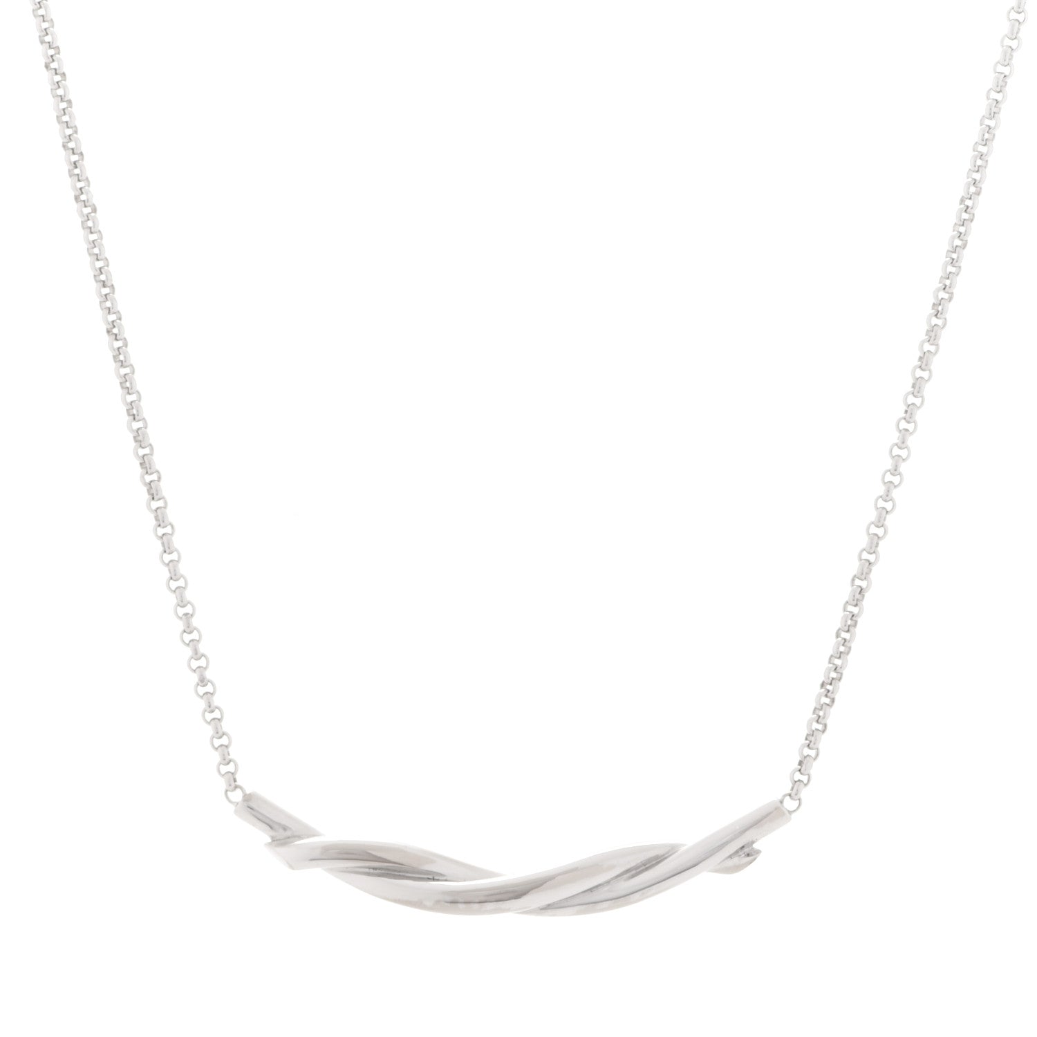 Cartier 18K White Gold Entrelacés Necklace 4 of 6