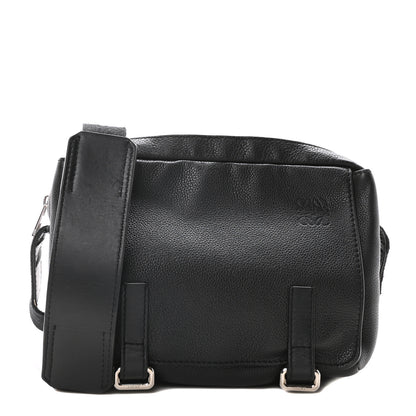 Loewe Soft Grained Calfskin XS Military Messenger Bag Black 1 of 10