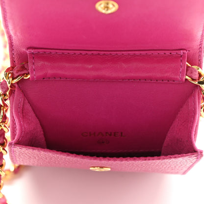 Chanel Caviar CC Phone Holder Crossbody Pink 5 of 11