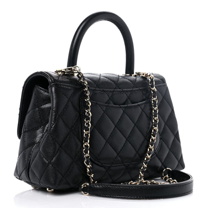 Chanel Caviar Quilted Mini Coco Handle Flap Black 3 of 10