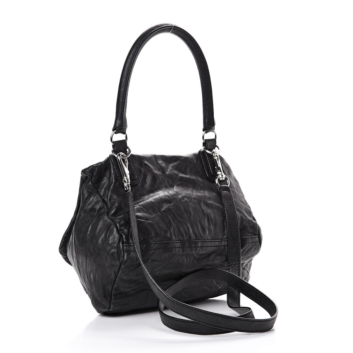 Givenchy Tumbled Sheepskin Small Pandora Black 2 of 13