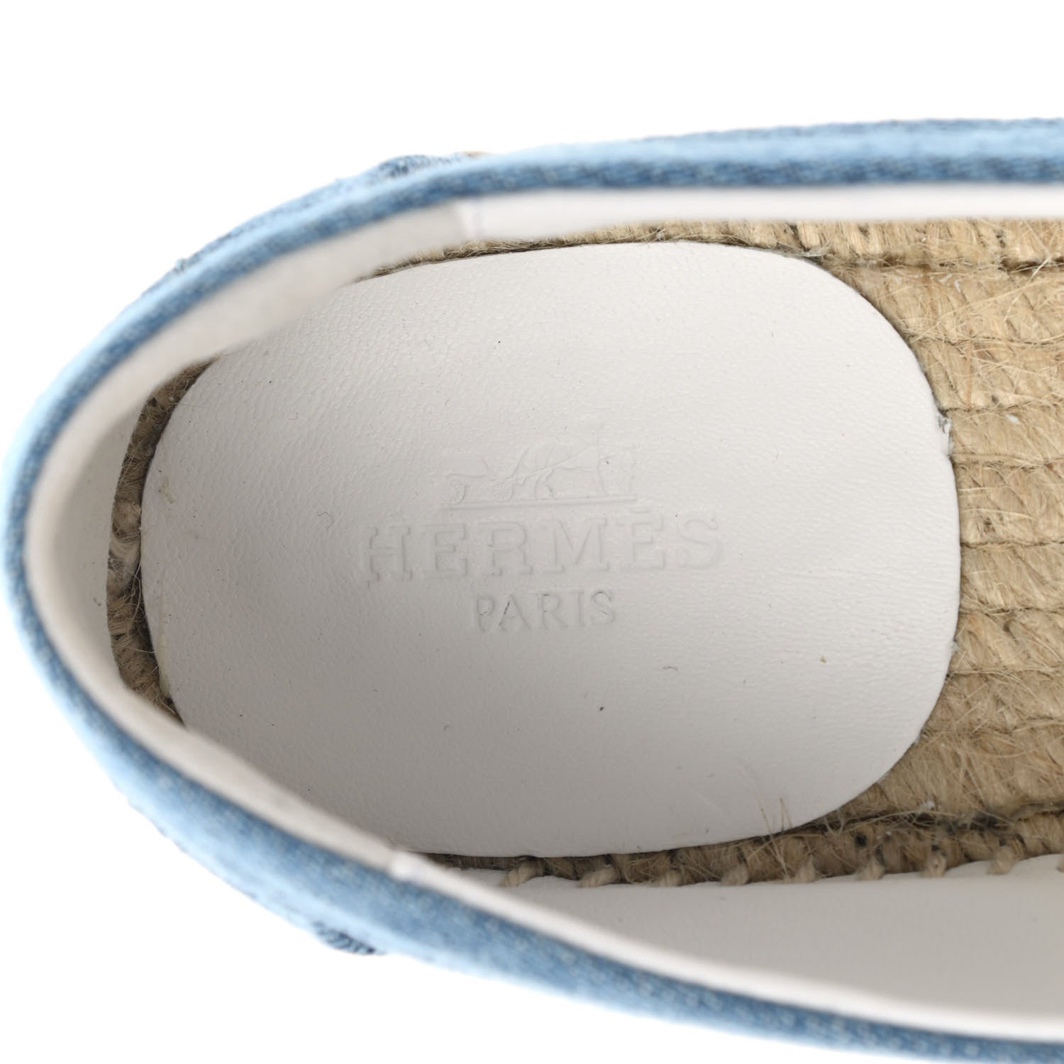 Hermes Denim Canvas Womens Trip Espadrilles 36 Bleu Clair 7 of 9