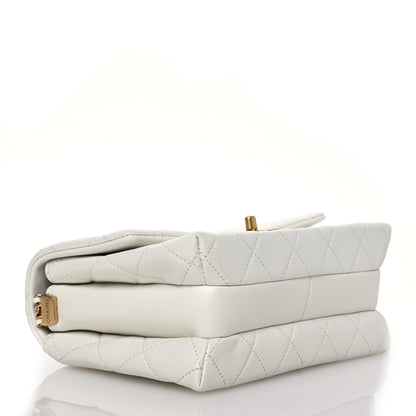 Chanel Calfskin Quilted Mini Chain Strap Flap White 4 of 13