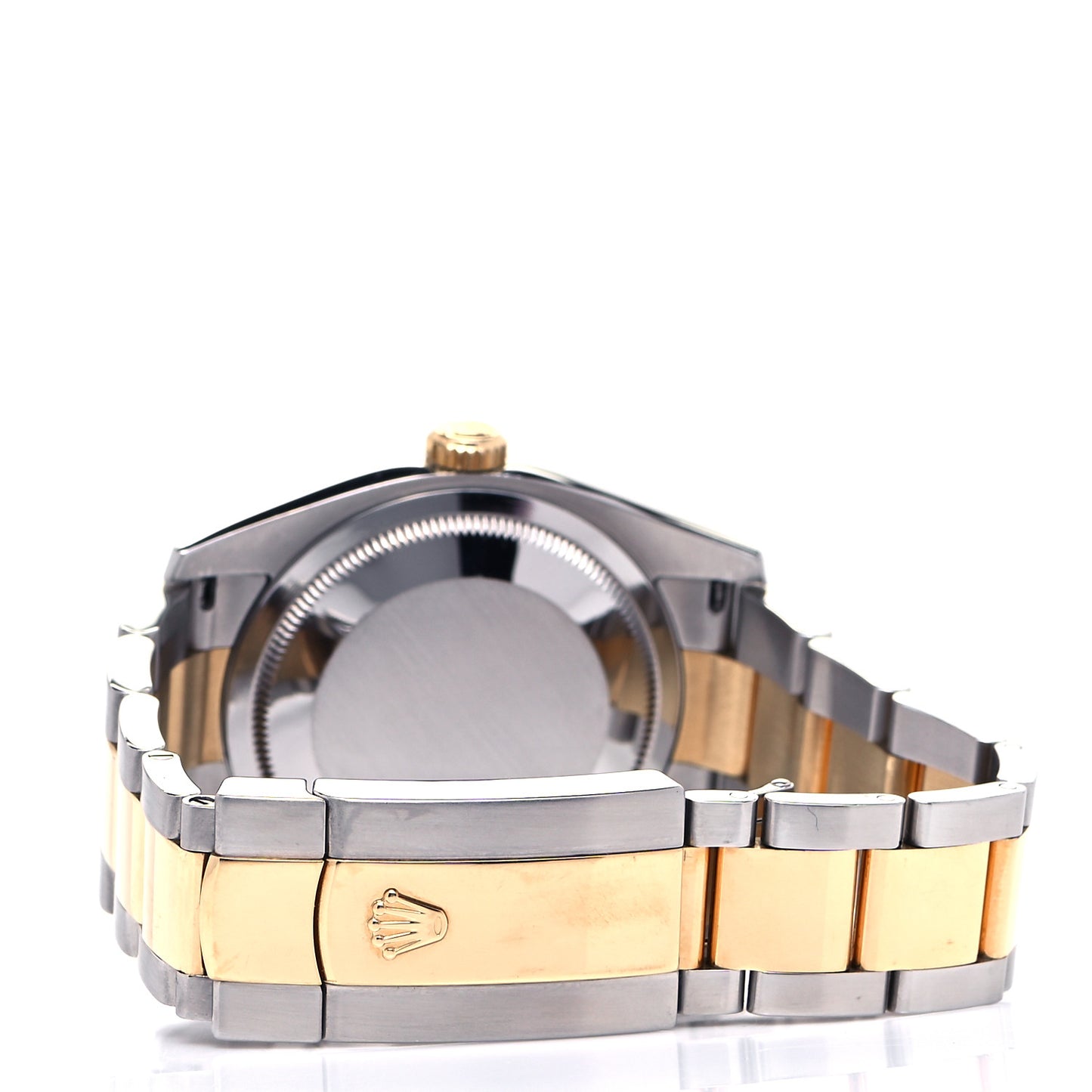 Stainless Steel 18K Yellow Gold Diamond Mother of Pearl 36mm Oyster Perpetual Datejust Watch 116233