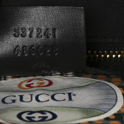 Gucci Vitello Palmellato Lux Crystal Medium Rajah Shoulder Bag Black 7 of 11